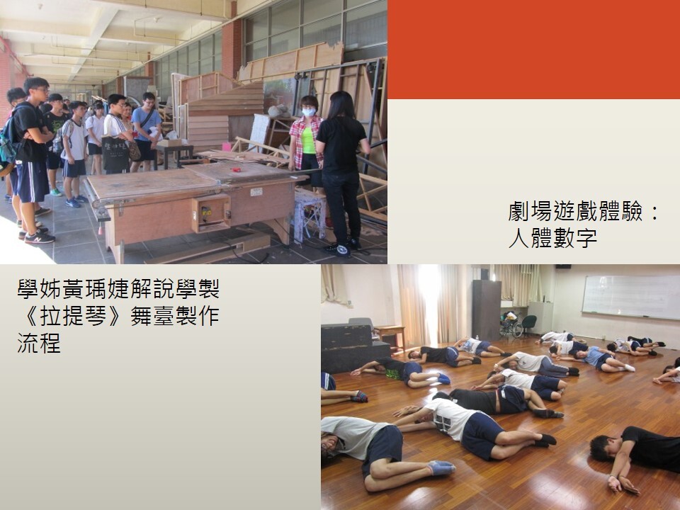 舞台製作解說暨人體數字遊戲圖片
